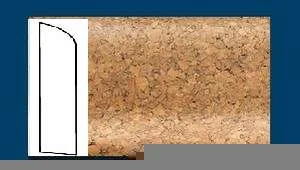 Плинтус пробковый ArtCorkDesing С 106 (Колер 8) 10х60х910 мм в Санкт-Петербурге