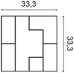Декоративная панель Orac W103 (33.3x33.3x2.5 см) в Санкт-Петербурге