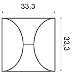 Декоративная панель Orac W107 (33.3x33.3x2.9 см) в Санкт-Петербурге