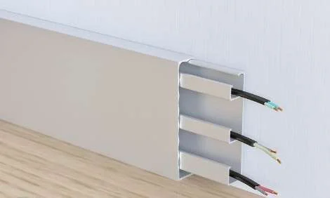 Алюминиевый плинтус Fezard Кабельный ALP-G80 Алюминий 80*15*2500 мм в Санкт-Петербурге