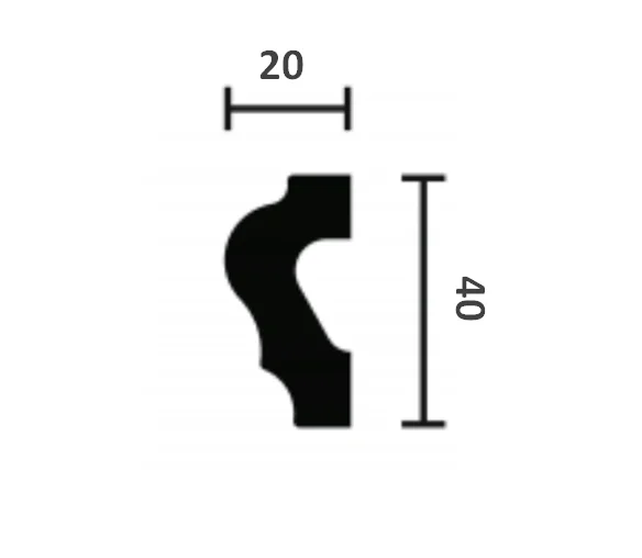 Молдинг NMC Wallstyl WL2 (40х20х2000 мм) в Санкт-Петербурге