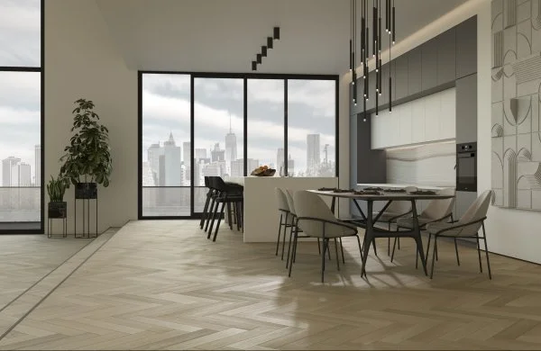 Паркетная доска Quartz Parquet Английская Ёлка Дуб Лимба 33-405 в Санкт-Петербурге