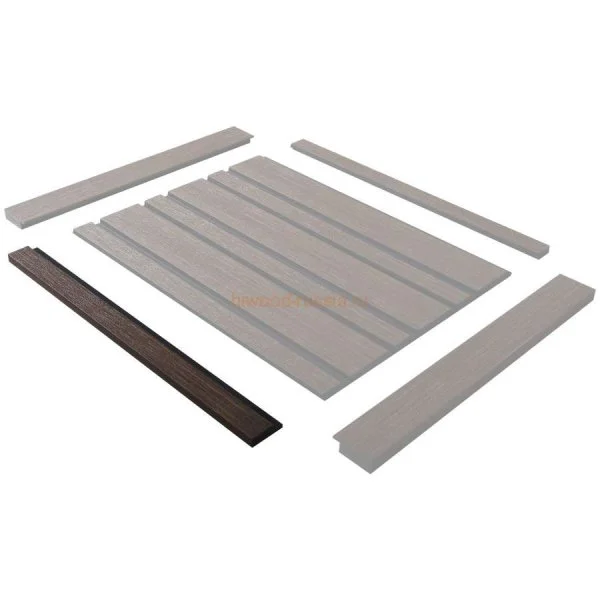 Финишный молдинг LF124A BR396K правый декорированный (42х12х2700мм) в Санкт-Петербурге