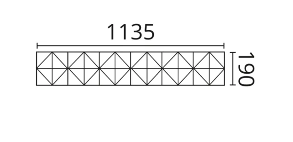 Декоративная панель NMC Arstyl Pyramid (113.5x19x1.8 см) в Санкт-Петербурге