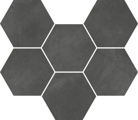 Керамогранит Italon Континуум Петрол Мозаика Гексагон (Натуральная 25х29) в Санкт-Петербурге