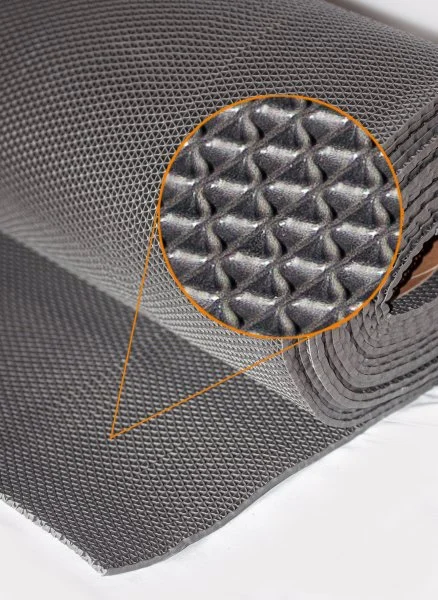 Грязезащитное рулонное покрытие ЗигЗаг Серый 5 мм (1,2 м) Китай в Санкт-Петербурге