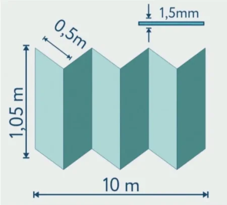 Подложка Солид 1,5мм гармошка для LVT (10.5м2) в Санкт-Петербурге