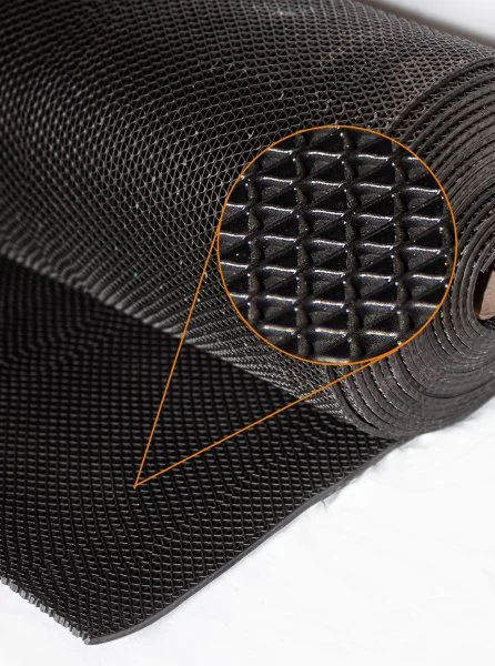 Грязезащитное рулонное покрытие ЗигЗаг Черный 5 мм (0,9 м) Китай в Санкт-Петербурге