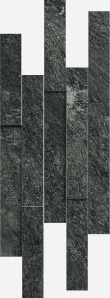 Керамогранит Italon Скайфолл Неро Брик 3D (Патинированная, 28х78) в Санкт-Петербурге