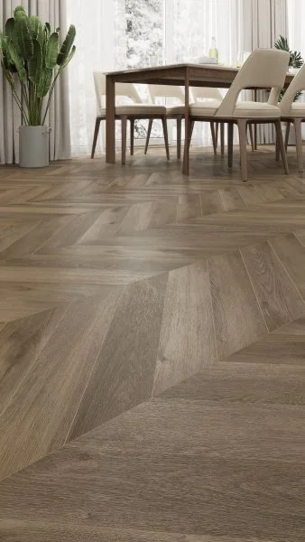 Кварц-виниловая плитка Alpine Floor Chevron Дуб Насыщенный ECO 20-4 (2,5 мм. 43 класс) в Санкт-Петербурге