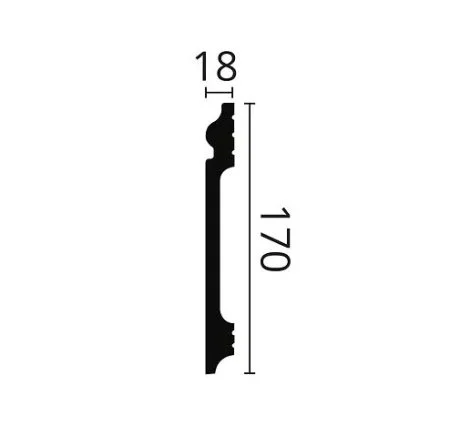Плинтус NMC Wallstyl FL17 (170х18х2000 мм) в Санкт-Петербурге