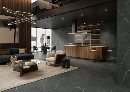 Керамогранит Italon Метрополис Империал Блэк 120х278 (Натуральная и Реттифицированная) в Санкт-Петербурге