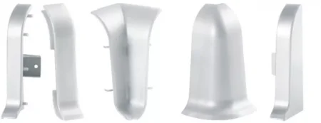 Соединитель для плинтуса ALP-C43 Серебро (ПВХ) в Санкт-Петербурге