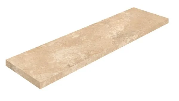 Керамогранит Coliseum Аурелия Беж Ступень угловая левая (Натуральный, 33х120) в Санкт-Петербурге