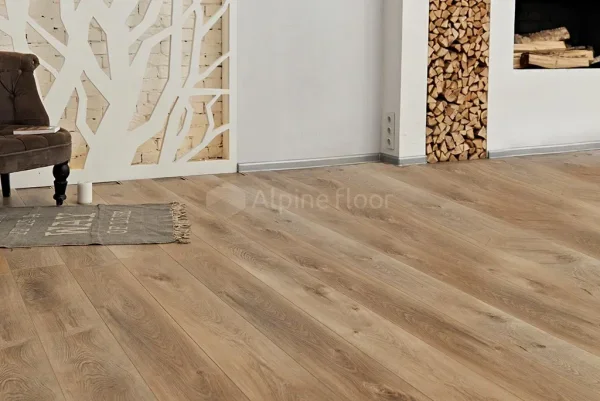 Кварц-виниловая плитка Alpine Floor Premium XL Дуб Природный Изысканный ЕСО 7-6, 8 мм. 43 класс в Санкт-Петербурге