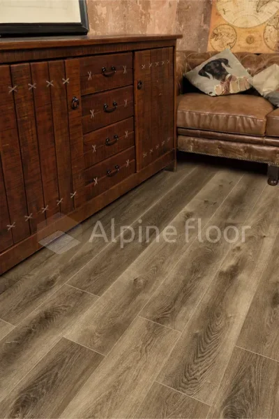 Кварц-виниловая плитка Alpine Floor Premium XL Дуб Коричневый ЕСО 7-9, 8 мм. 43 класс в Санкт-Петербурге