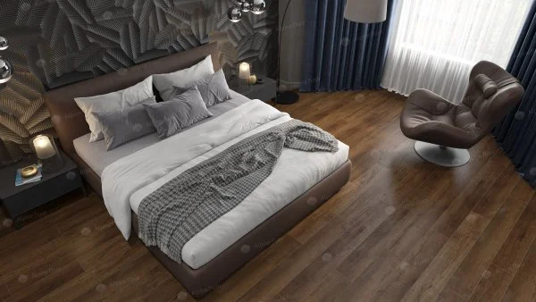 Кварц-виниловая плитка Alpine Floor Premium XL Дуб Шоколадный ЕСО 7-18, 8 мм. 43 класс в Санкт-Петербурге