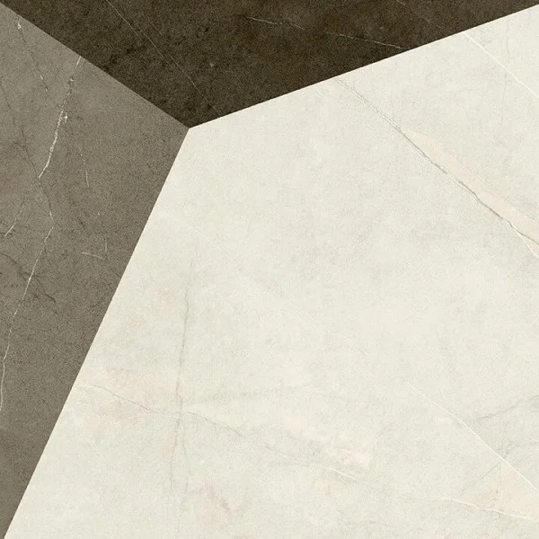 Керамогранит Coliseum Фьямма Уайт Вставка Фрэйм 60х60 (Натуральный и Реттифицированный) в Санкт-Петербурге