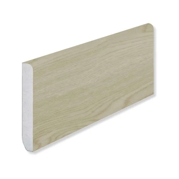 Кварцевый плинтус Fargo 18001-35 Ясень Белый 80х11х2200 мм в Санкт-Петербурге