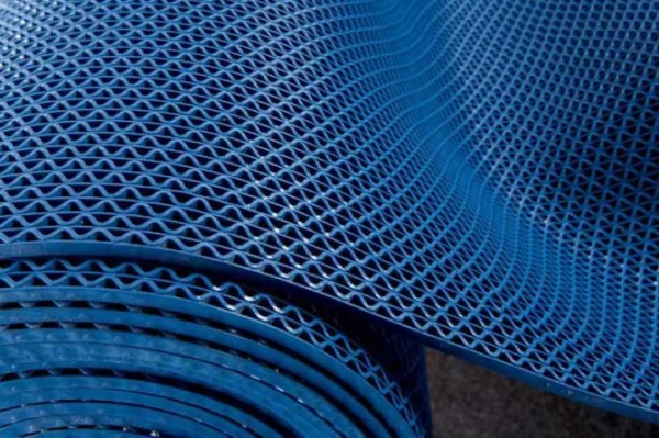 Грязезащитное рулонное покрытие ЗигЗаг Синий 4,5 мм (1,2 м) Китай в Санкт-Петербурге