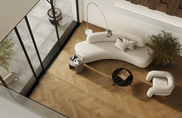 Паркетная доска Quartz Parquet Английская Ёлка Дуб Рустикальный 33-410 в Санкт-Петербурге