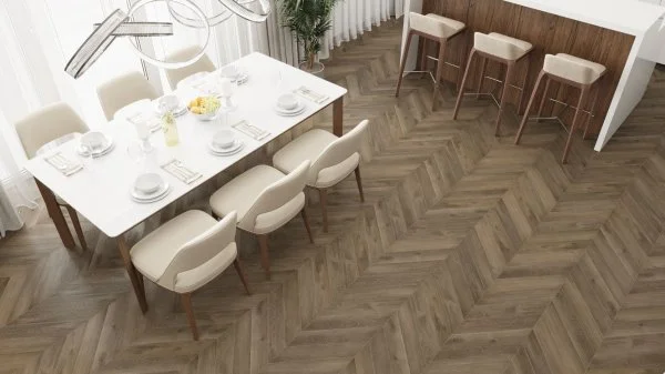 Кварц-виниловая плитка Alpine Floor Chevron Дуб Насыщенный ECO 20-4 (2,5 мм. 43 класс) в Санкт-Петербурге