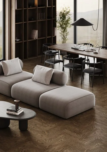 Паркетная доска Quartz Parquet Штучный паркет Дуб Брауни 44-413 в Санкт-Петербурге