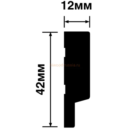 Финишный молдинг LF124A W36 правый декорированный (42х12х2700мм) в Санкт-Петербурге