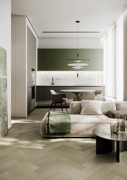 Паркетная доска Quartz Parquet Штучный паркет Дуб Лунный 44-1258-08 в Санкт-Петербурге