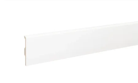 Плинтус дюрополимерный Bonkeel 01 Белый (80х14х2000 мм) в Санкт-Петербурге