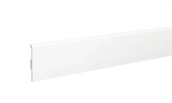 Плинтус дюрополимерный Bonkeel 01 Белый (80х14х2000 мм) в Санкт-Петербурге