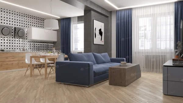 Кварц-виниловая плитка Alpine Floor Sequoia Секвойя Коньячная ECO 6-2 3.2 мм. 43 класс в Санкт-Петербурге