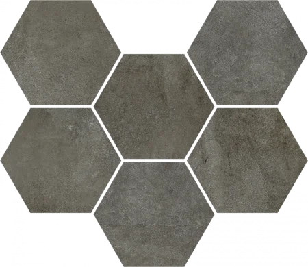 Керамогранит Coliseum Экспо Дарк Мозаика Гексагон (Натуральная, 25х29) в Санкт-Петербурге
