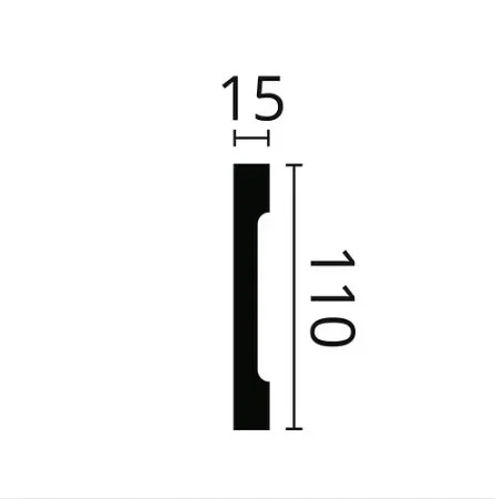Плинтус NMC Wallstyl FD2S (110х15х2000 мм) в Санкт-Петербурге