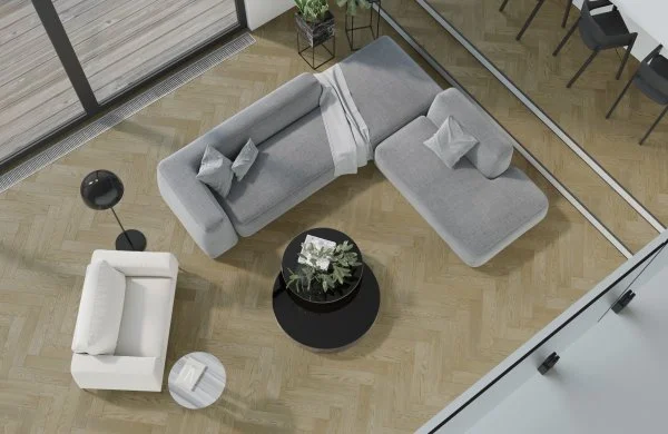 Паркетная доска Quartz Parquet Английская Ёлка Дуб Карельский 33-419 в Санкт-Петербурге