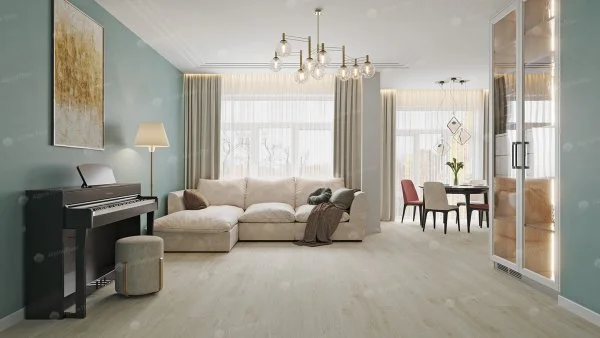 Каменно-полимерная плитка Alpine Floor Solo Plus Модерато ЕСО 14-1101, 4 мм, 43 класс в Санкт-Петербурге