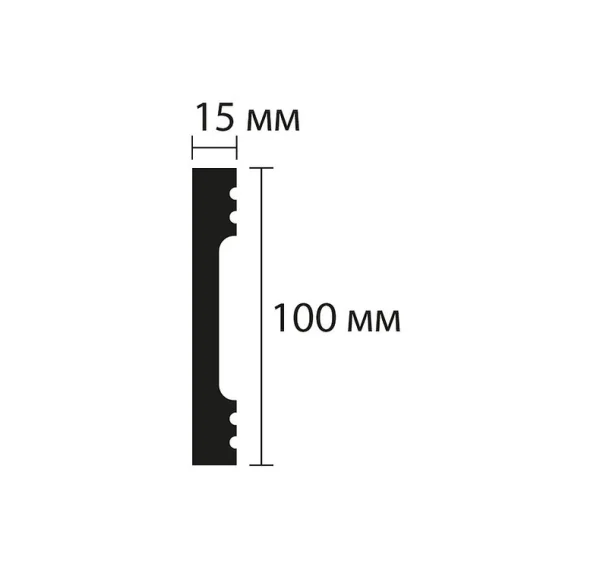Плинтус NMC Wallstyl FD10 (100х15х2000 мм) в Санкт-Петербурге