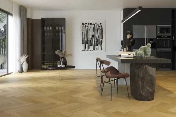 Паркетная доска Quartz Parquet Английская Ёлка Дуб Медовый Раф 33-463 в Санкт-Петербурге