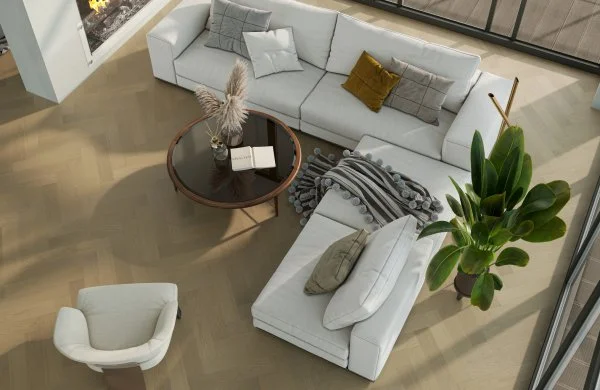 Паркетная доска Quartz Parquet Английская Ёлка Дуб Шампань 33-414 в Санкт-Петербурге