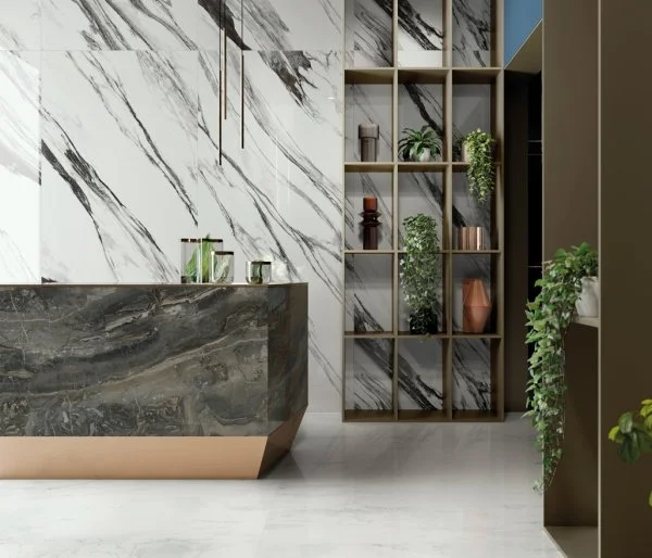 Керамогранит Italon Шарм Делюкс Бьянко Микеланджело 80х160 (Люкс и реттифицированная) в Санкт-Петербурге