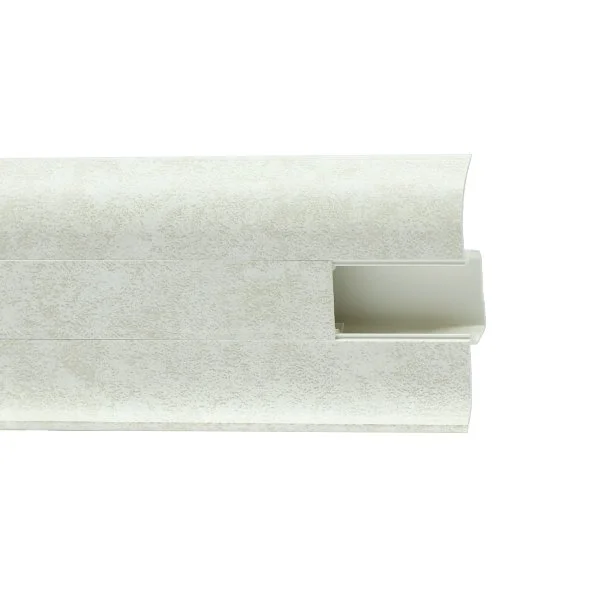 Пластиковый плинтус Royce №860 Белый Кварц (58х22х2200мм) в Санкт-Петербурге