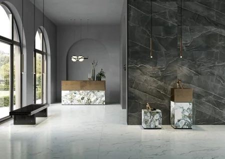 Керамогранит Vitra SityMarble Калакатта Блэк 60х120 (Лаппатированная и Реттифицированная) в Санкт-Петербурге