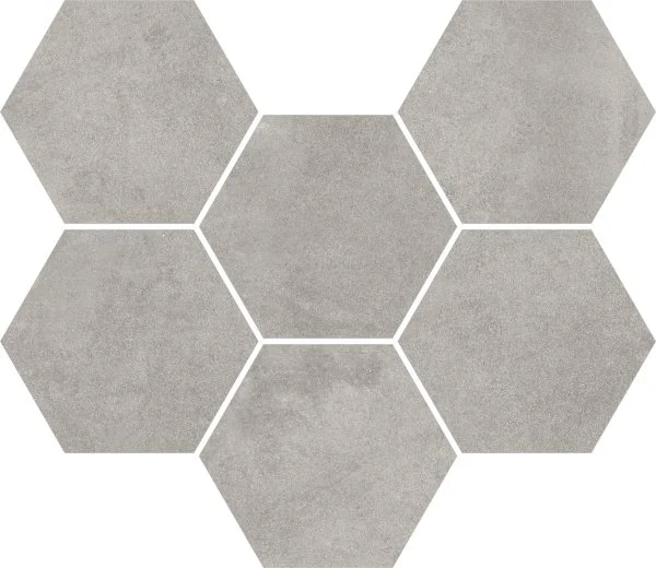 Керамогранит Coliseum Экспо Грэй Мозаика Гексагон (Натуральная, 25х29) в Санкт-Петербурге