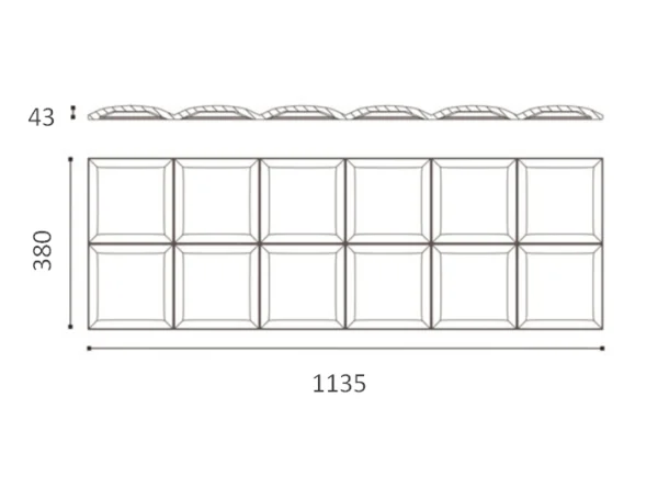 Декоративная панель NMC Arstyl Square (113.5x38x3 см) в Санкт-Петербурге