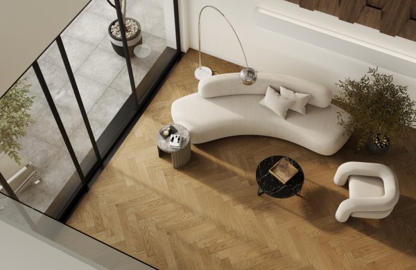 Паркетная доска Quartz Parquet Английская Ёлка Дуб Рустикальный 33-410 в #REGION_NAME_DECLINE_PP#