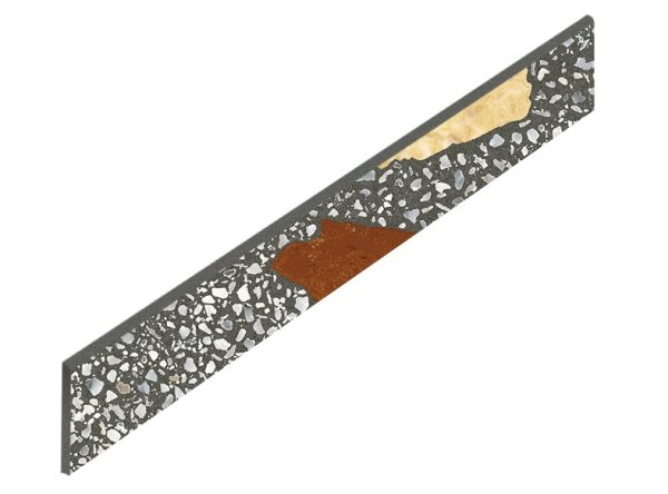 Керамогранит Coliseum Палладио Блэк Плинтус (Натуральный, 7,2х60) в #REGION_NAME_DECLINE_PP#